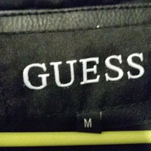 Guess Adult Male Medium Leather Jacket